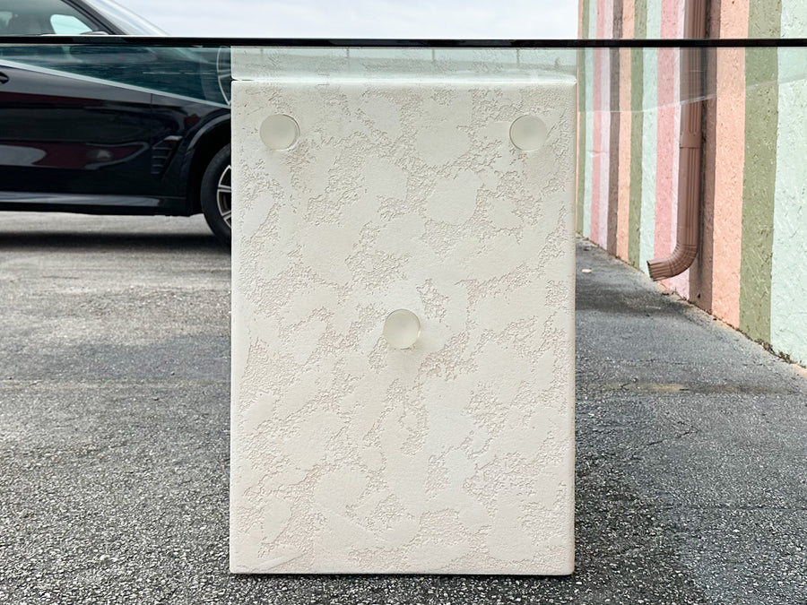 Lucite and Stone Dining Table