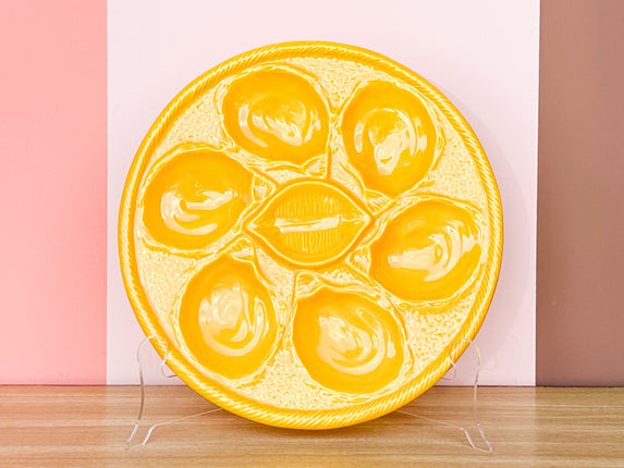 Sunshine Yellow French Oyster Plate