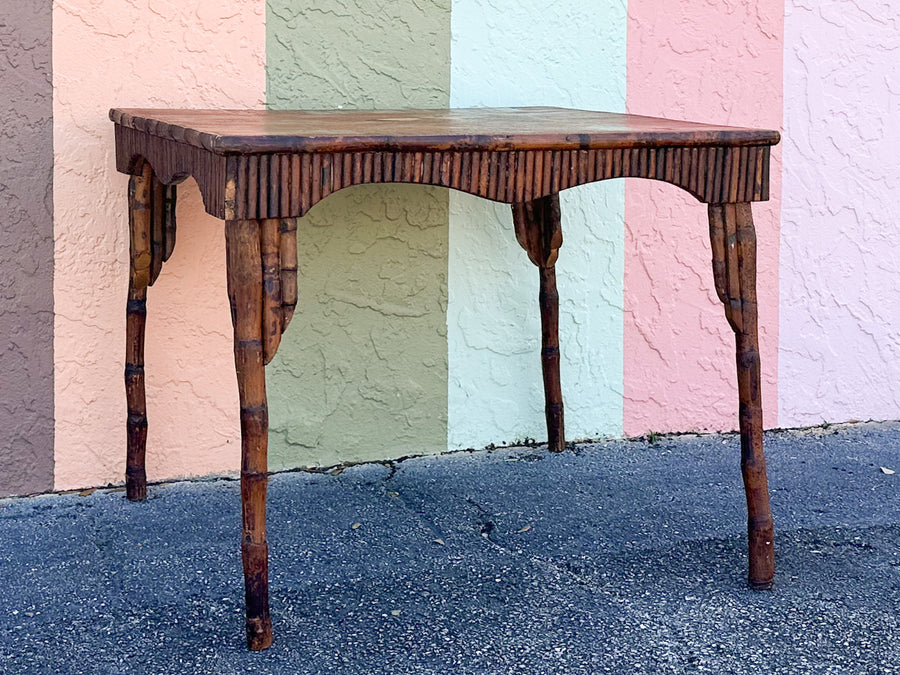 Hand Painted Bamboo Game Table