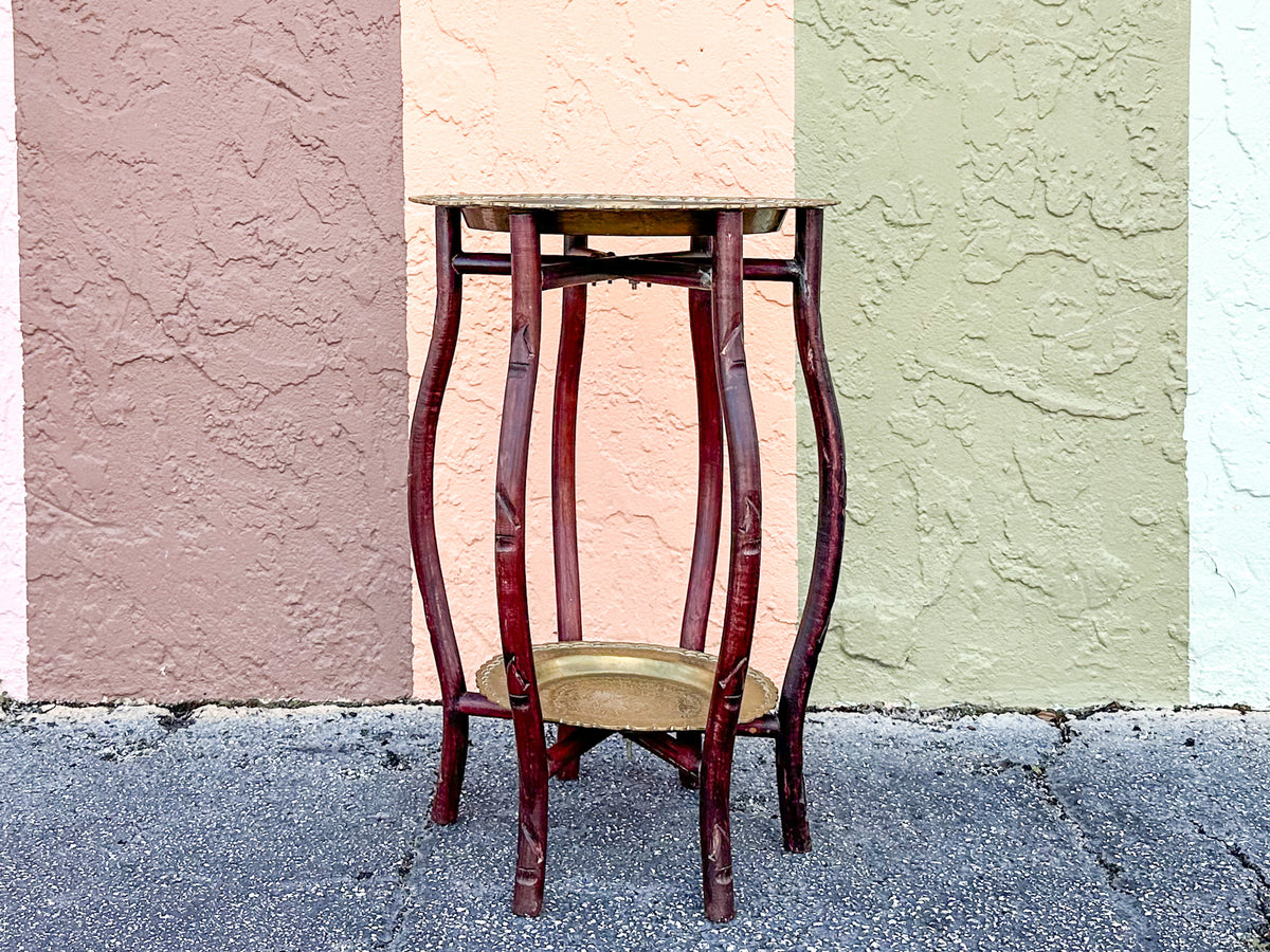 Two Tier Moroccan Style Side Table