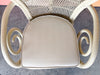 Pair of Whimsical Balloon Back Rattan Chairs