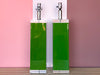 Pair of Kelly Green MCM Lucite Lamps