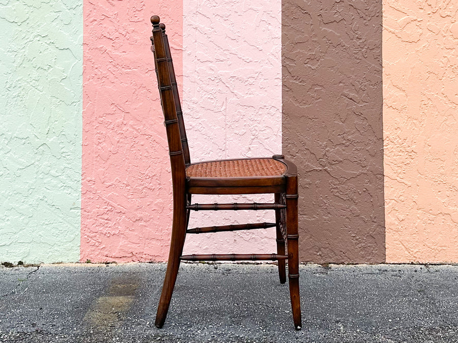 Handsome Faux Bamboo Desk Chair