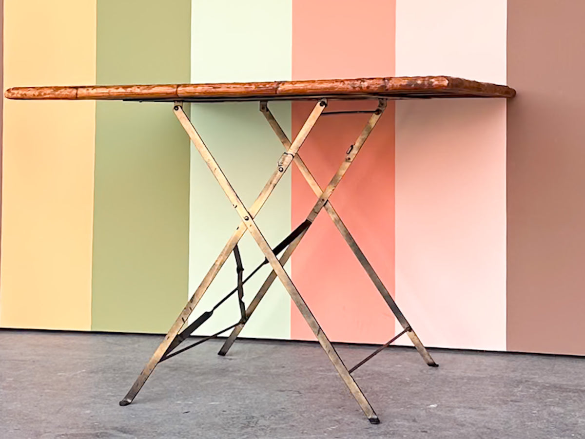 Woven Rattan Folding Game Table