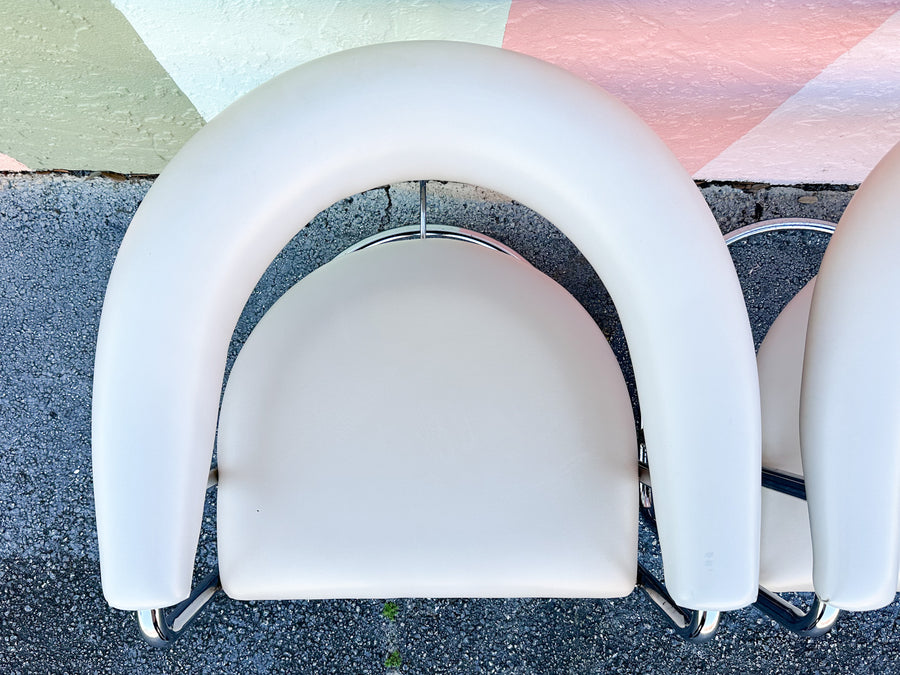 Set of Four MCM Cantilever Chairs