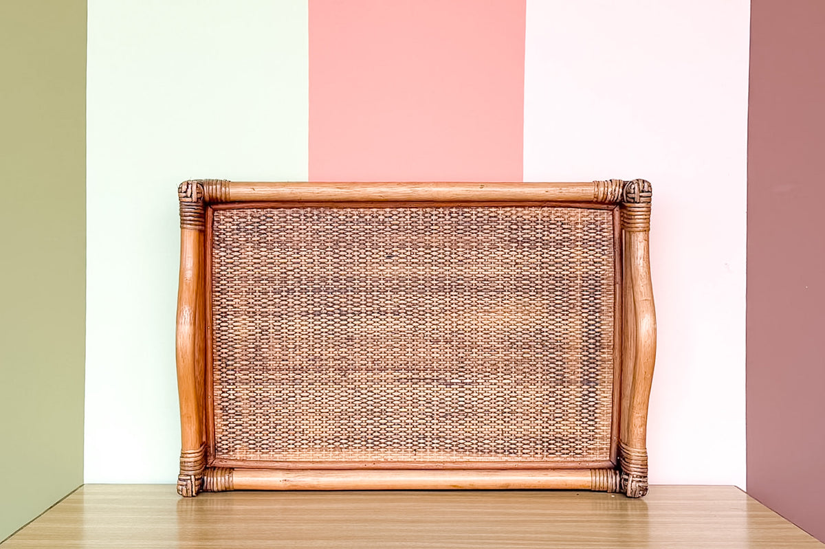 Large Rattan Tray