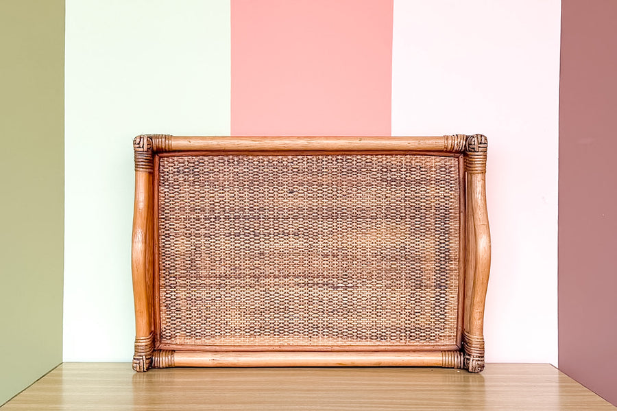 Large Rattan Tray