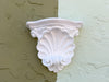 Pair of Petite Plaster Shell Wall Shelves