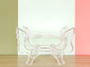 Lucite Cachepot Pedestal