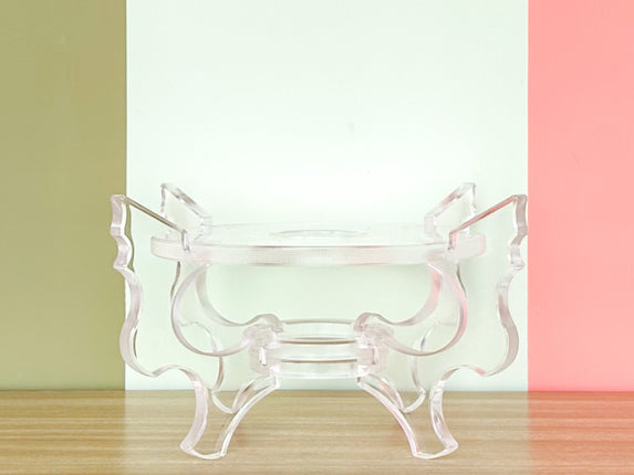 Lucite Cachepot Pedestal