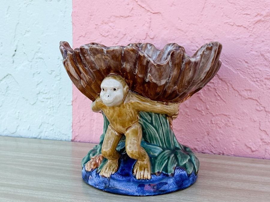 Three Monkeys Ceramic Bowl
