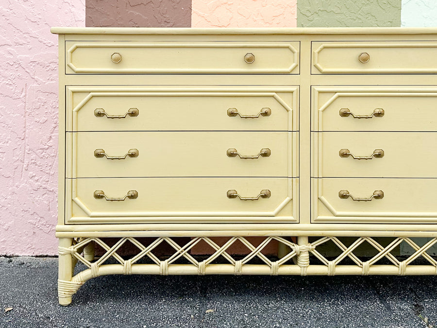 Yellow Ficks Reed Rattan Dresser