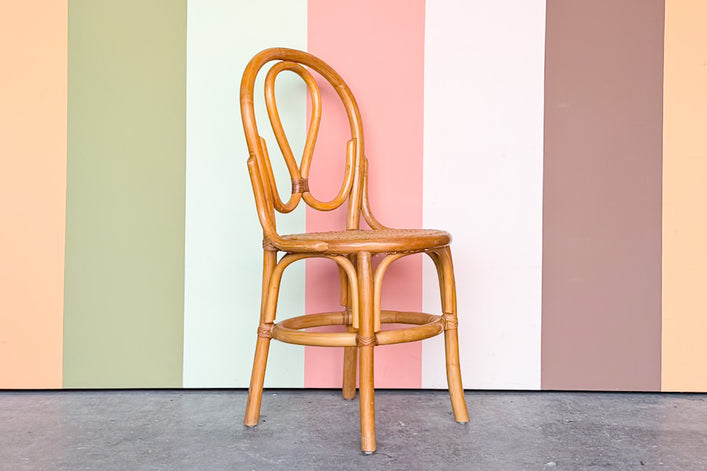 Rattan and Cane Desk Chair
