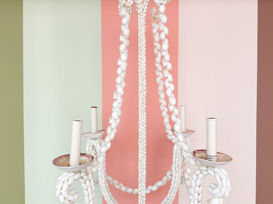Currey and Company Shell Chandelier
