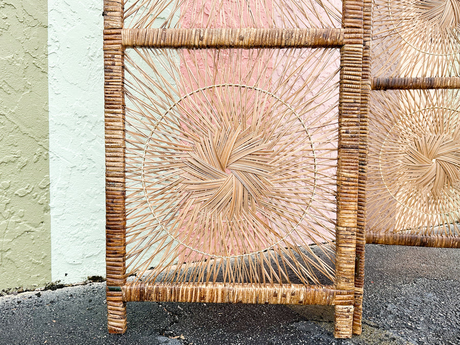 Rattan Medallion Screen