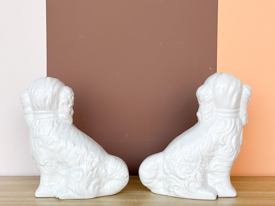 Italian Floral Staffordshire Dogs