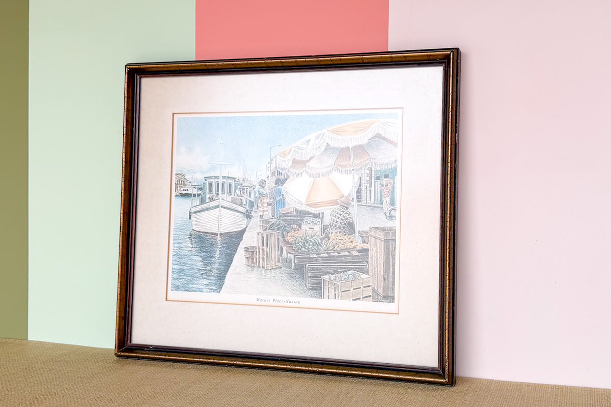 Bahamas Market Framed Art