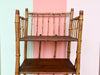 Petite Tortoiseshell Rattan Etagere