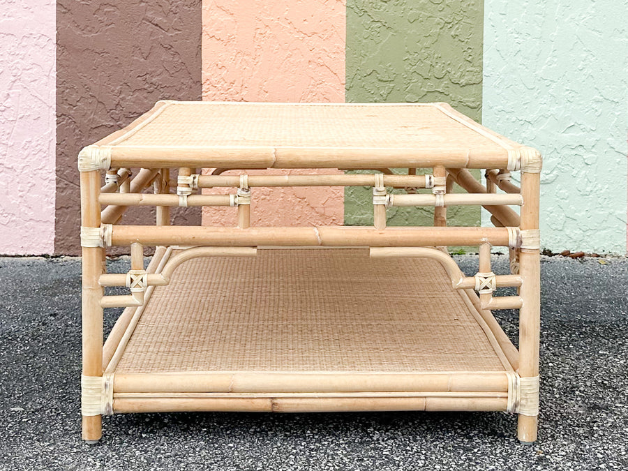 Kips Bay Pagoda Rattan Coffee Table