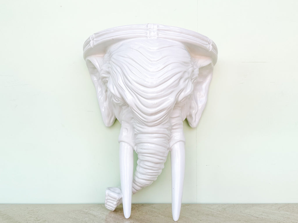 Ceramic Elephant Wall Shelf