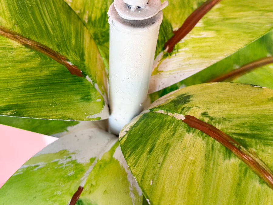 Tropical Chic Tole Palm Chandelier