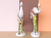 Pair of Colorful Heron Figurines