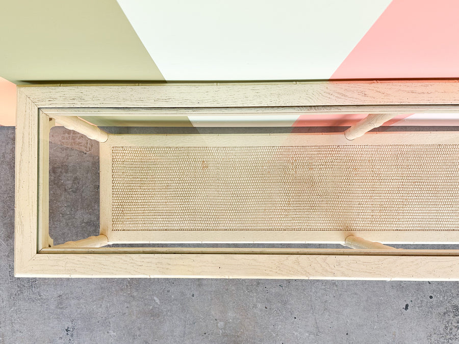 Faux Bamboo Console