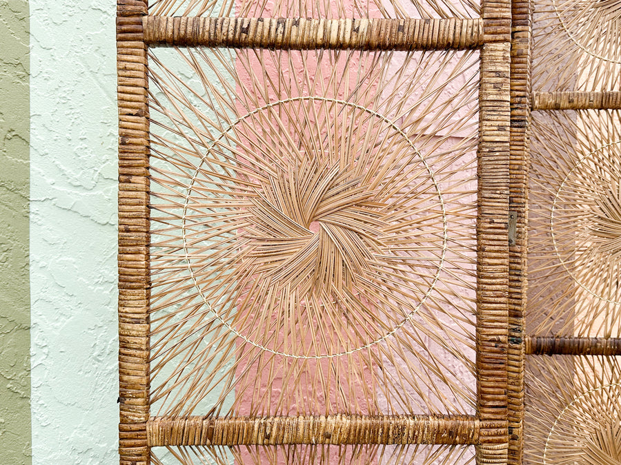 Rattan Medallion Screen