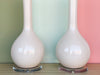 Pair of Italian Cream Crackle Lamps