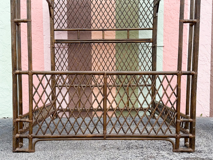 Fab Rattan Queen Canopy Bed