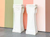 Pair of Swag and Tassel Plaster Pedestals