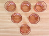 Set of Six Pink Sands Rocks Glassware
