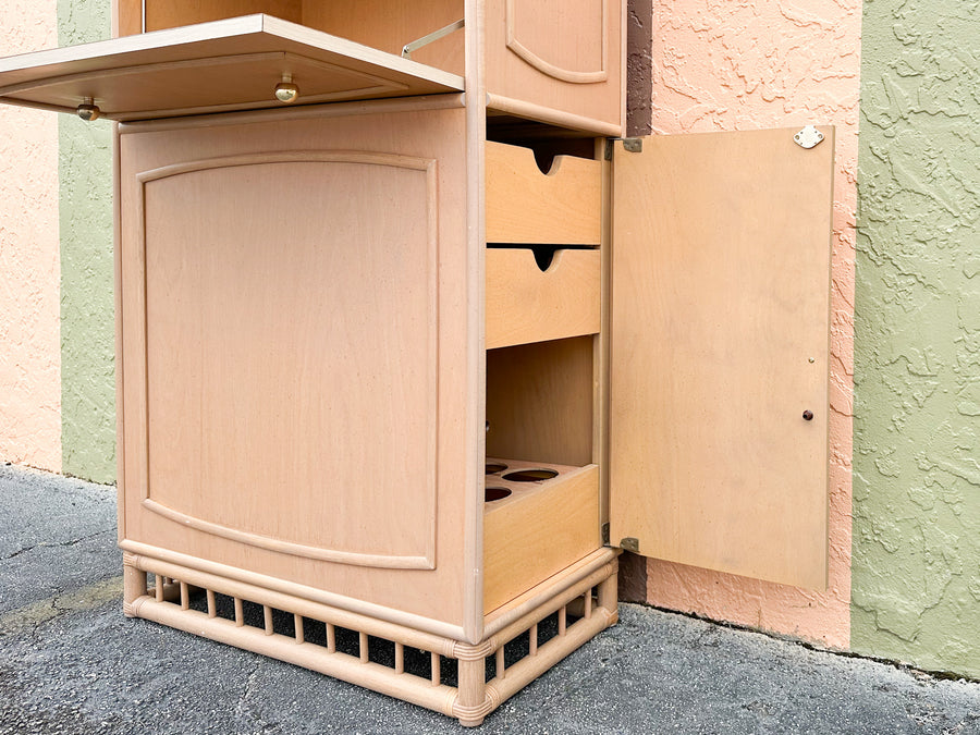 MCM Ficks Reed Wet Bar Cabinet