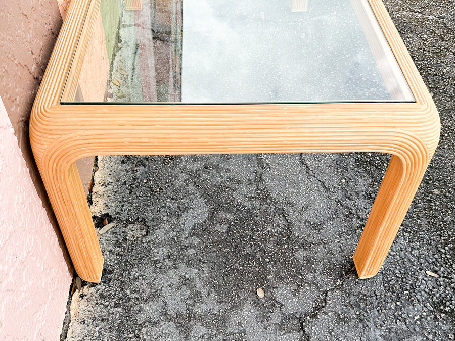 Pencil Reed Rattan Coffee Table