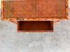 Tortoiseshell Rattan Nightstand