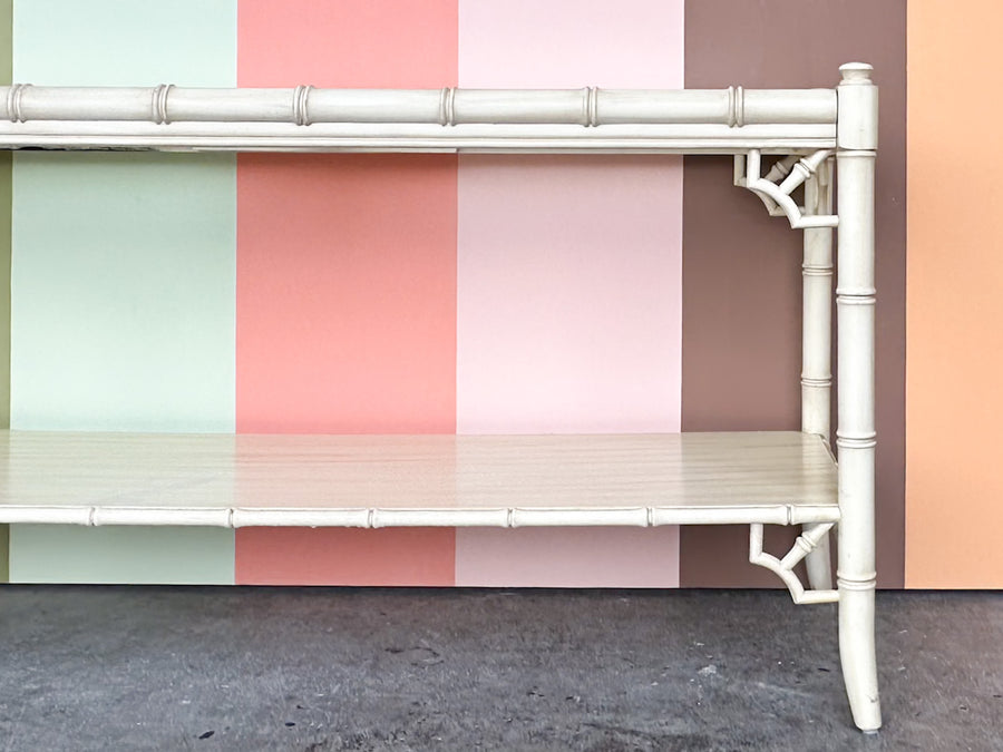Thomasville Faux Bamboo Console