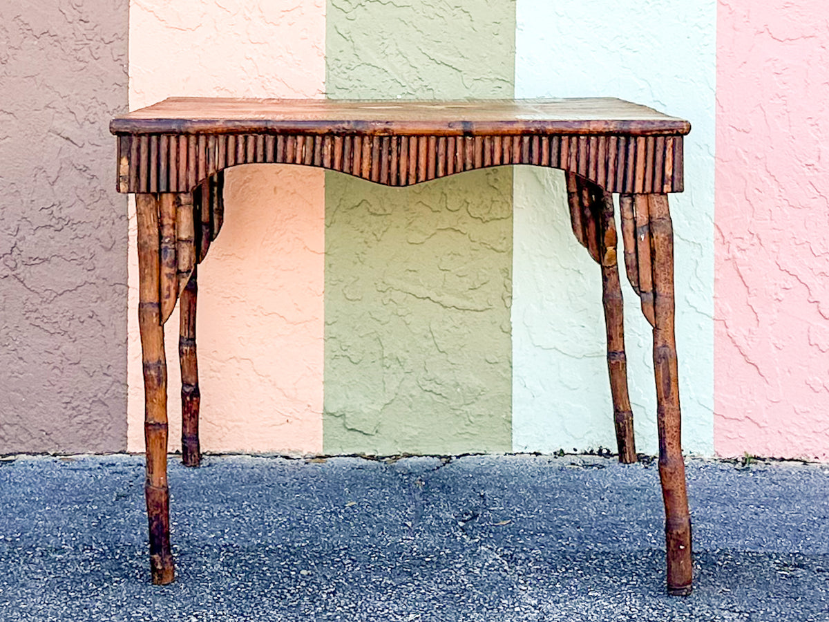 Hand Painted Bamboo Game Table