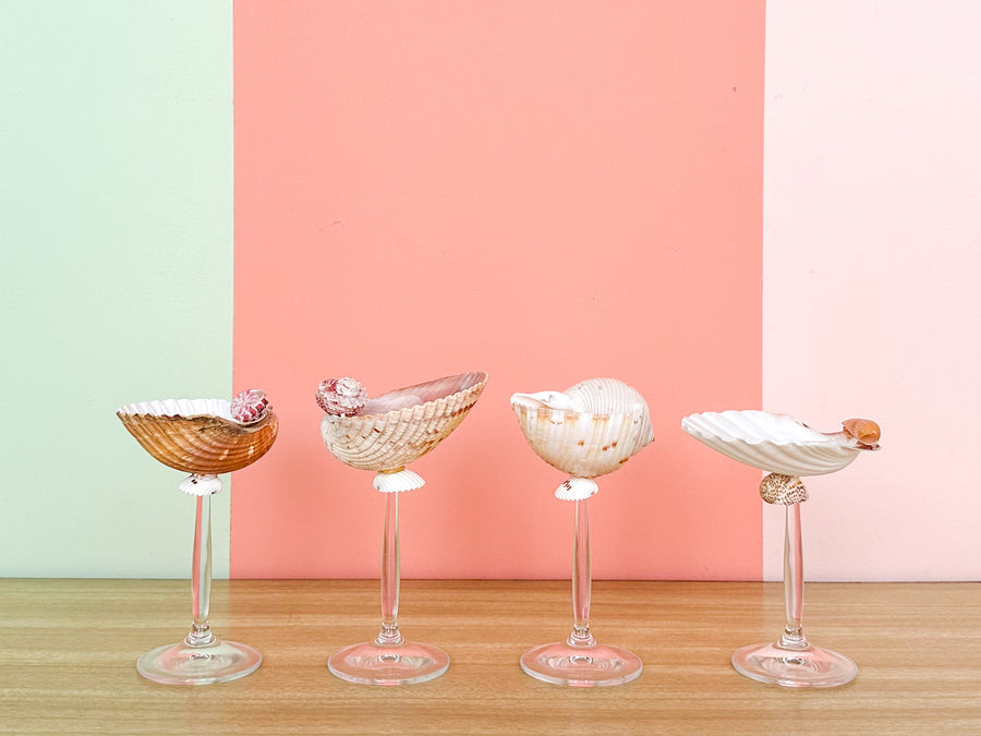 Set of Four Shell Chic Coupes