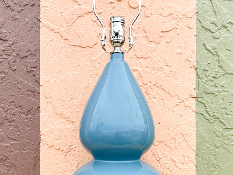 Cornflower Blue and Lucite Lamp