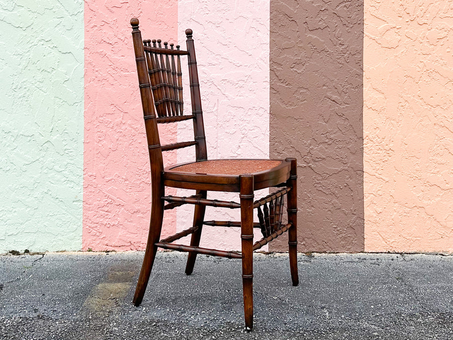 Handsome Faux Bamboo Desk Chair