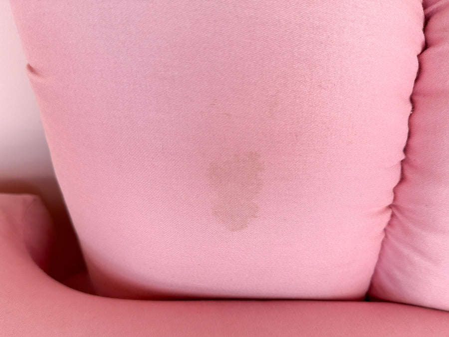 Pair of Pink Chic Upholstered Swivel Chairs