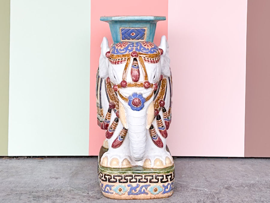 Colorful Elephant Garden Seat
