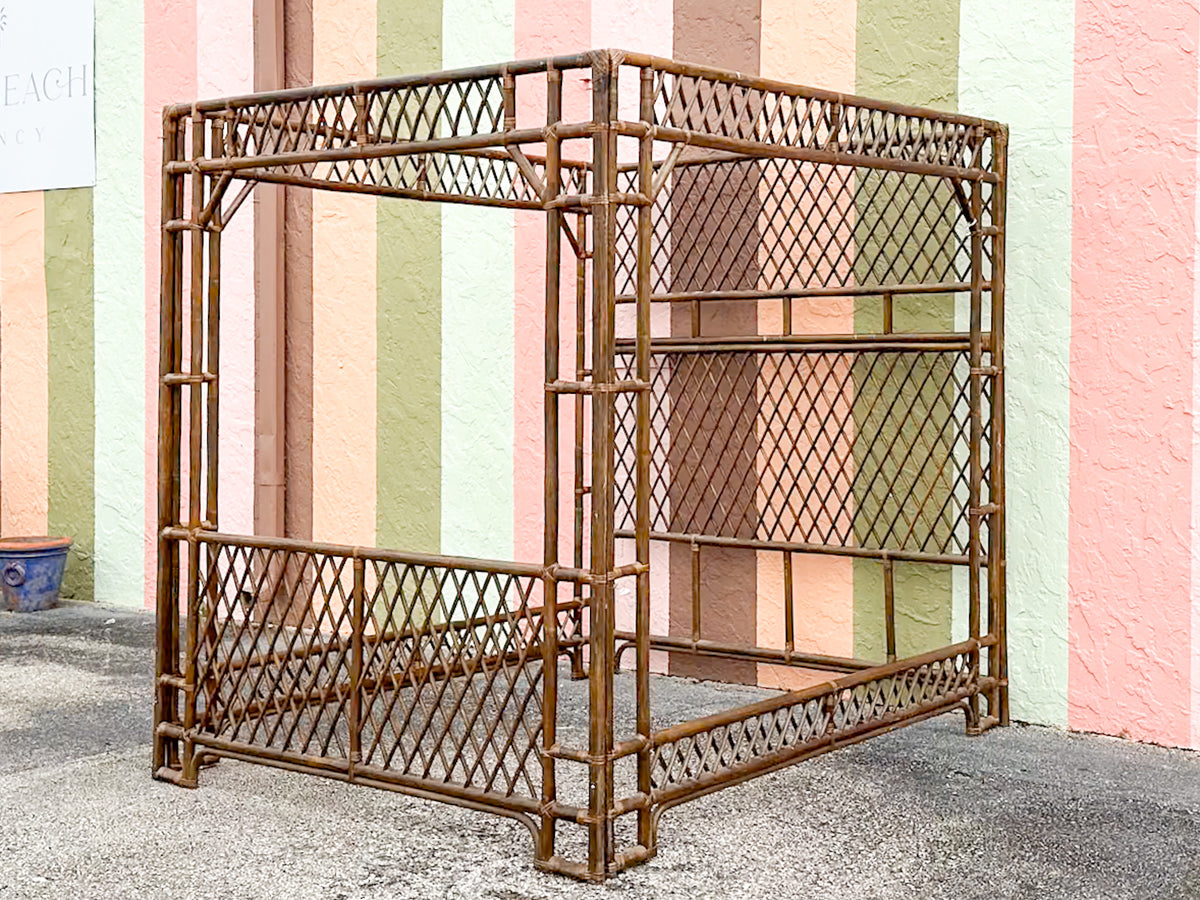 Fab Rattan Queen Canopy Bed