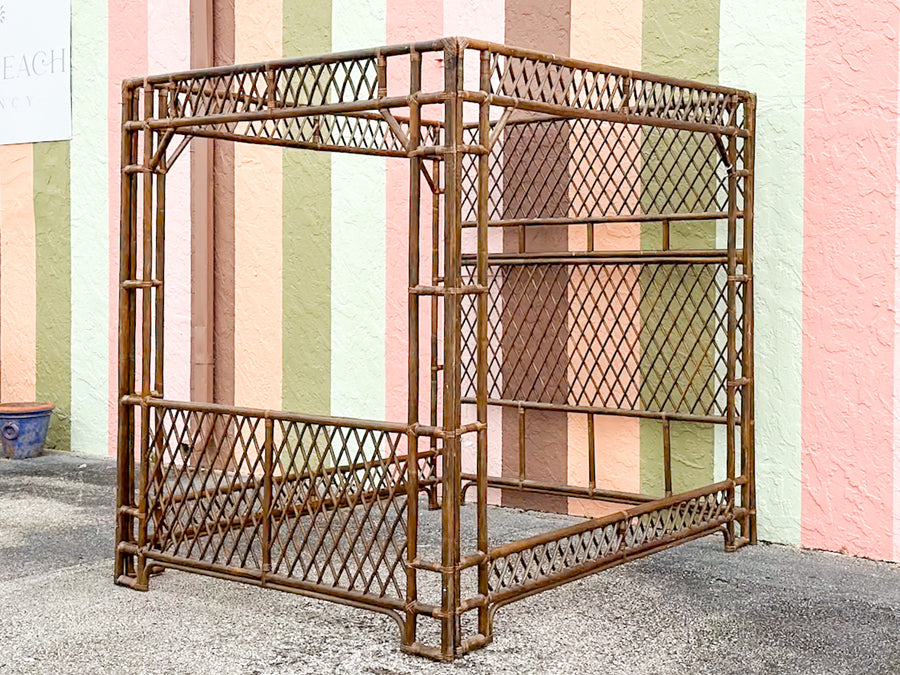 Fab Rattan Queen Canopy Bed