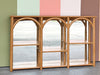Mirrored Rattan Shelf