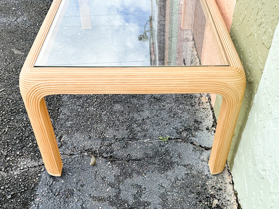 Pencil Reed Rattan Coffee Table