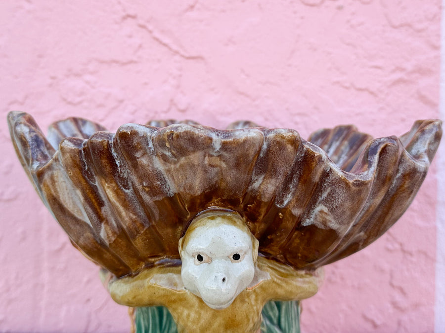 Three Monkeys Ceramic Bowl