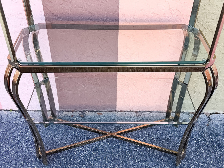 Brass Pagoda Etagere