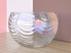 Iridescent Scalloped Punch Bowl Set