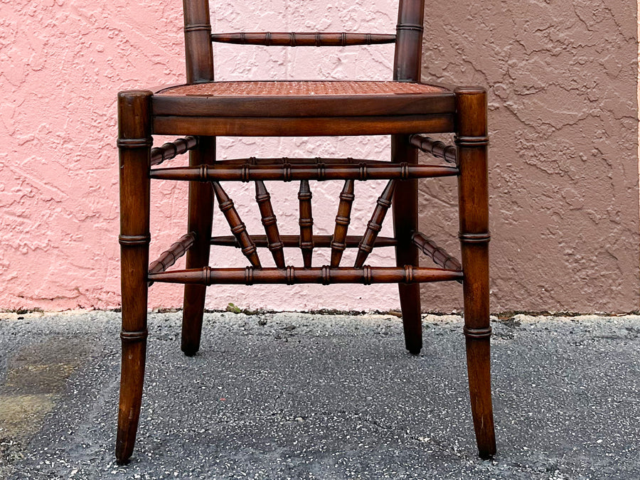 Handsome Faux Bamboo Desk Chair
